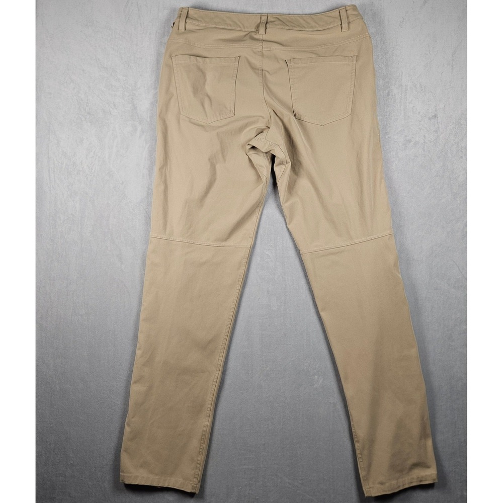 Lululemon ABC Classic Fit Pant Mens 33 (Fits 35x33) Tan Khaki Warpstreme Chino - Picture 3 of 10